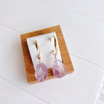 Load image into Gallery viewer, [Earrings: AMETHYST] Protection + Benefactor + Stress Relieve
