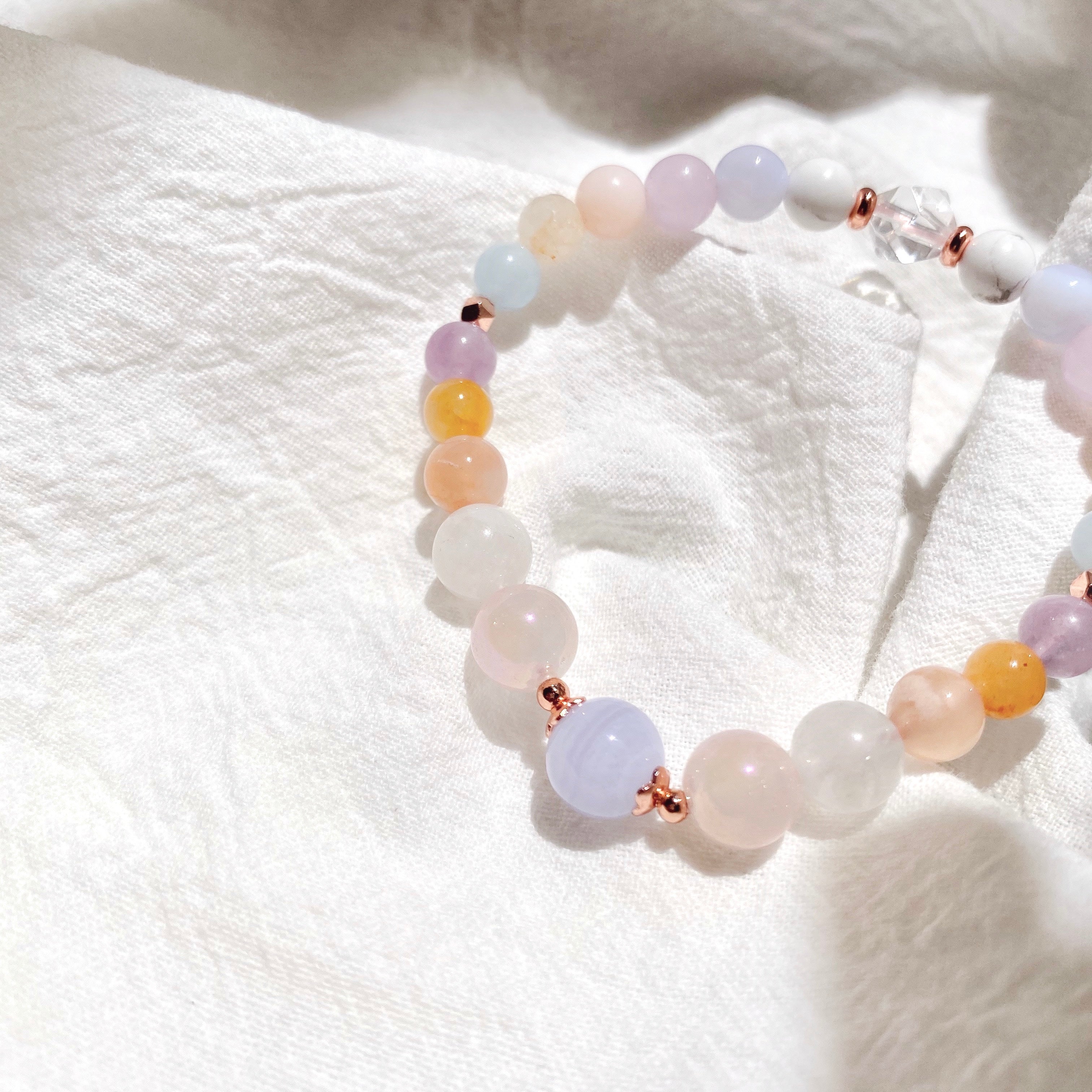 [Rose Gold Bracelet: BELLE] Health + Peace + Positivity