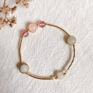 [Bracelet: CHLOE] Luck + Peace + Love