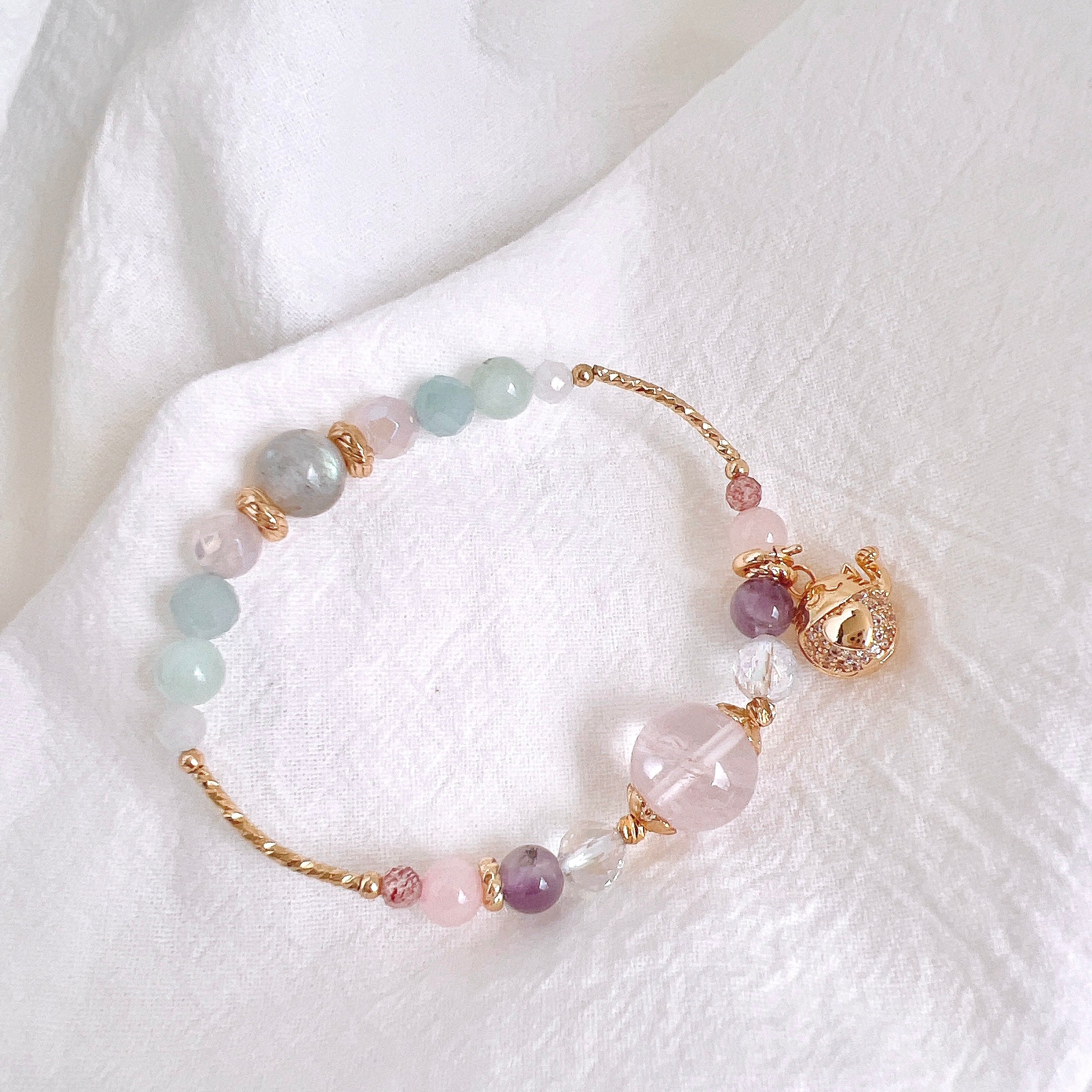 [Bracelet: KARINE] Love + Fortune + Luck