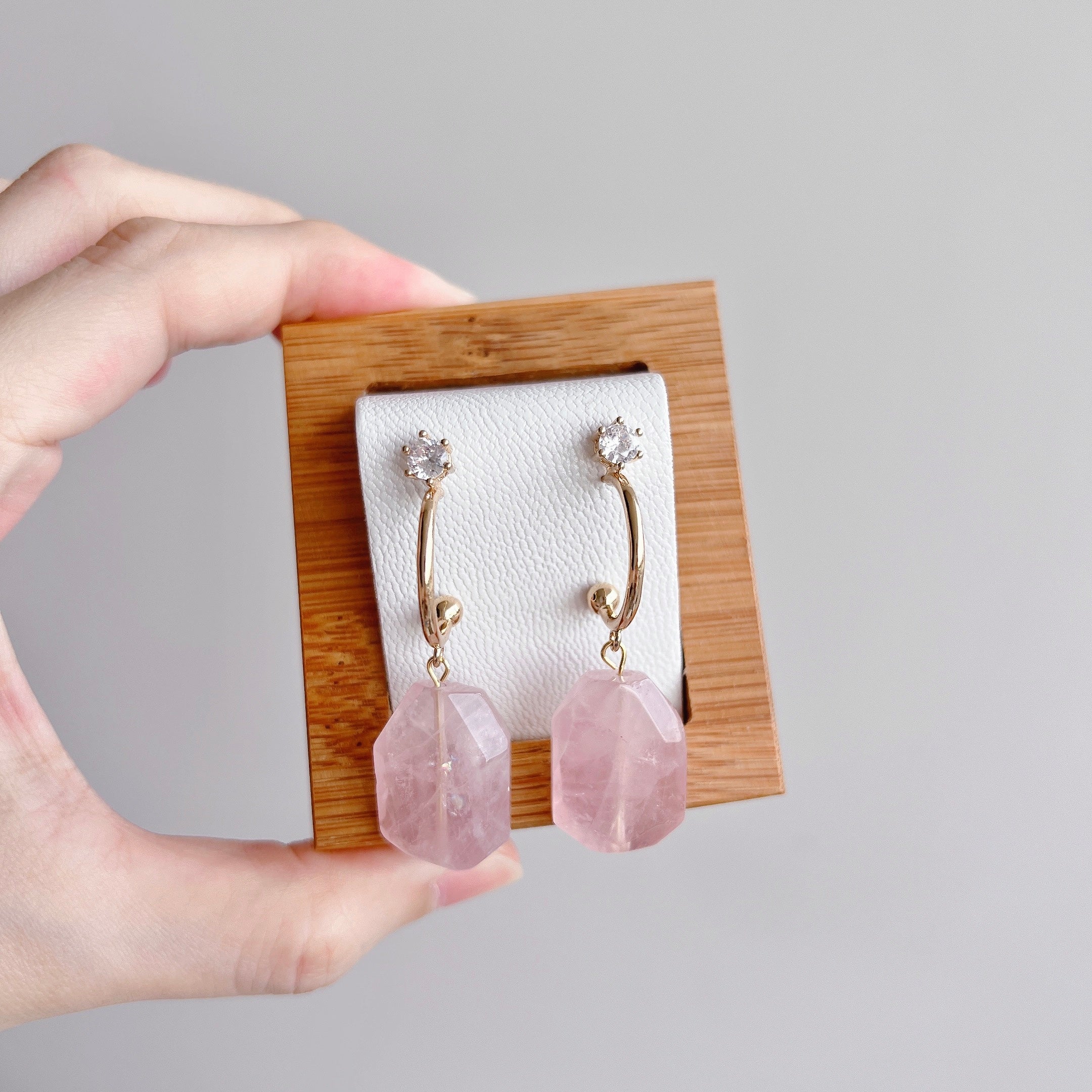 [Earrings: ROSE QUARTZ] Love + Self-love + Emotional Healing