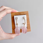 Load image into Gallery viewer, [Earrings: ROSE QUARTZ] Love + Self-love + Emotional Healing
