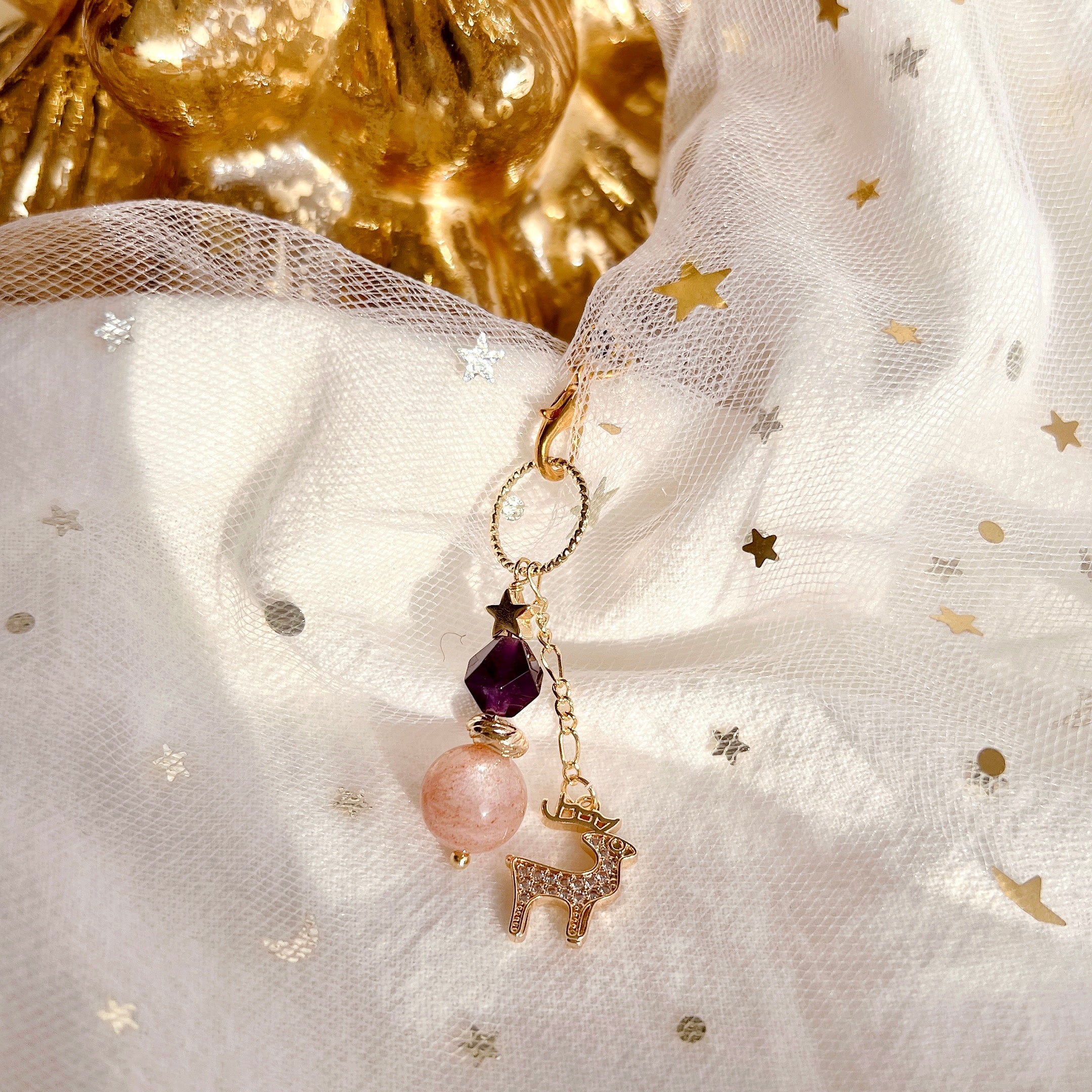 [Handphone Charm: RUDOLPH] Stress Relief + Abundance + Protection