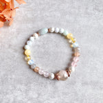 Load image into Gallery viewer, [Rose Gold Bracelet: SYBELLA] Joy + Health + Wealth
