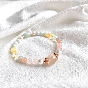 [Rose Gold Bracelet: SYBELLA] Joy + Health + Wealth